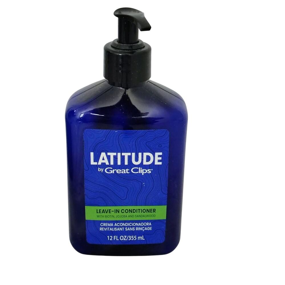 Latitude by Great Clips Solutions Men Leave in Conditioner Biotin 12 oz. NEW